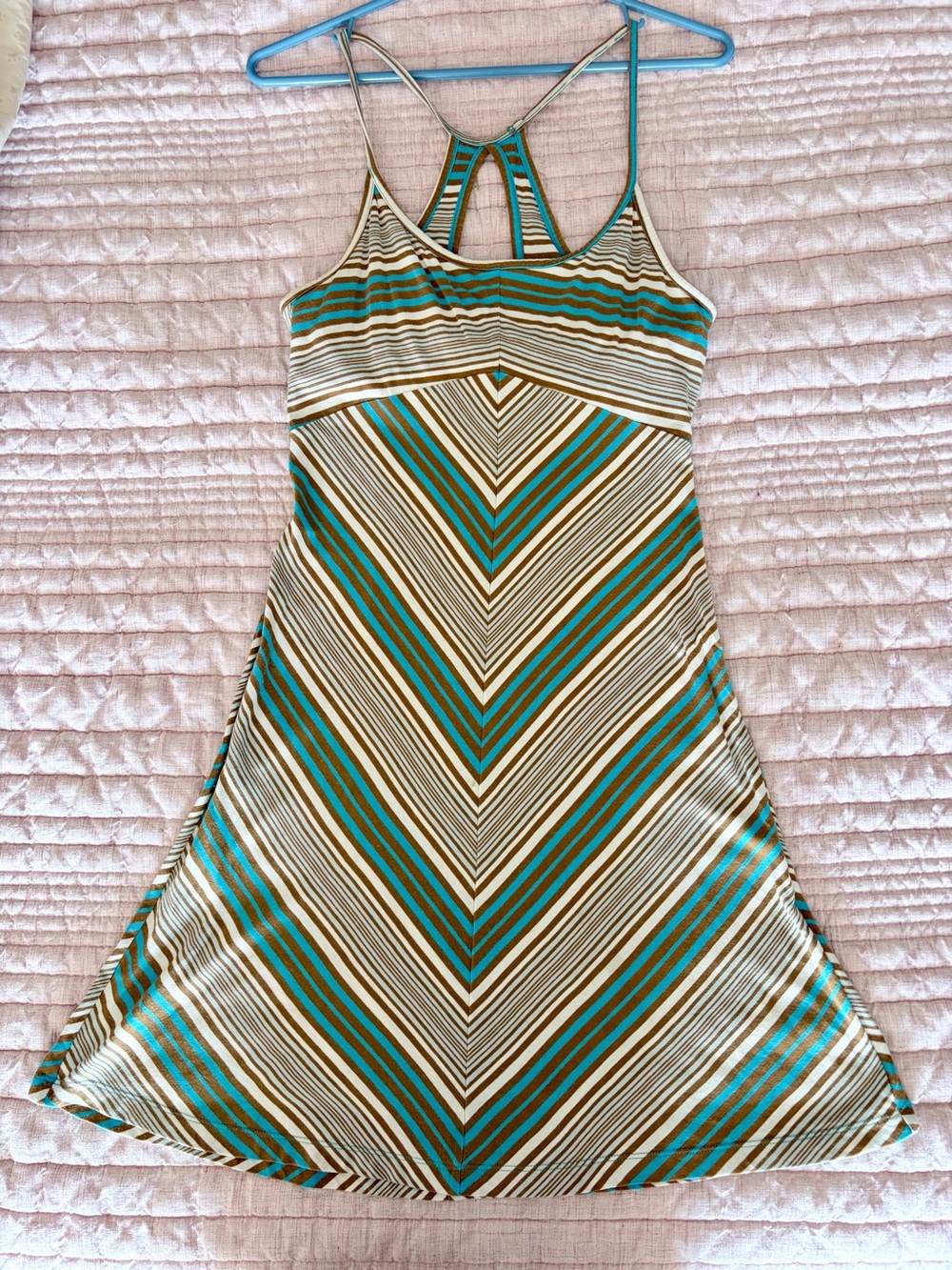 Patagonia Spright Dress Size Small TENCEL Organic Cotton Racerback w/ Shelf Bra